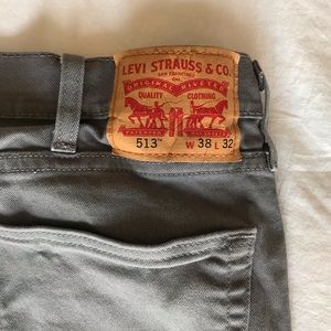 Levi’s Men’s 513 Gray Jeans